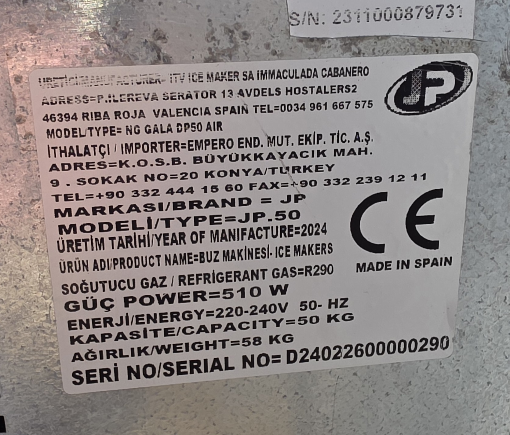 Buz Makinası 50kg 4